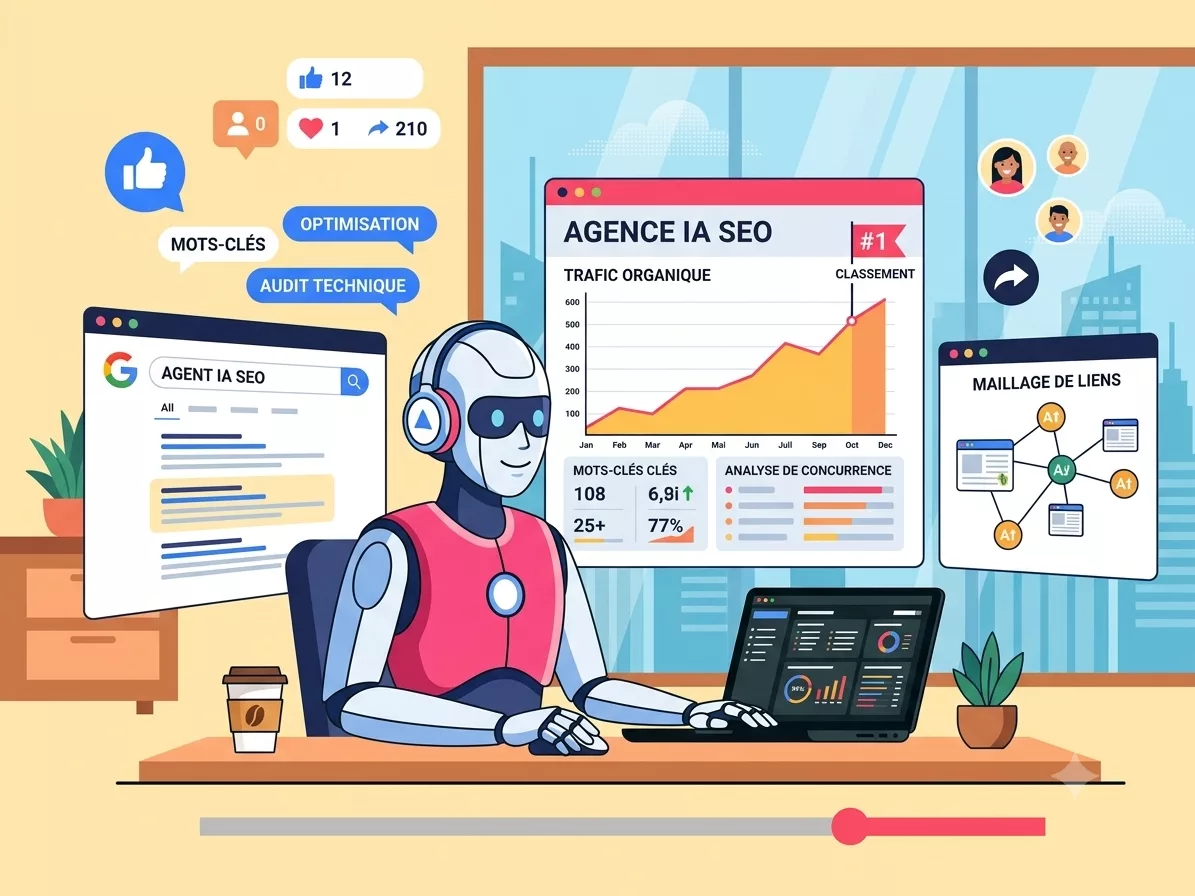 Agent ia SEO qui audite un site