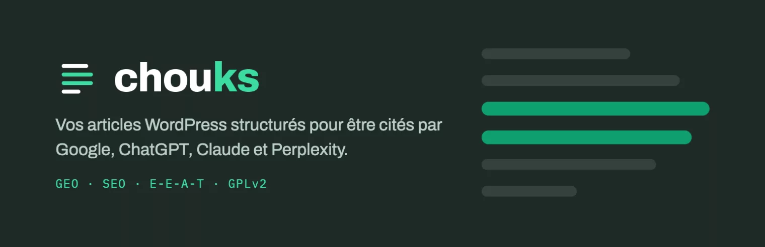 Illustration : Chouks Article Visibility Optimizer 4.0.0